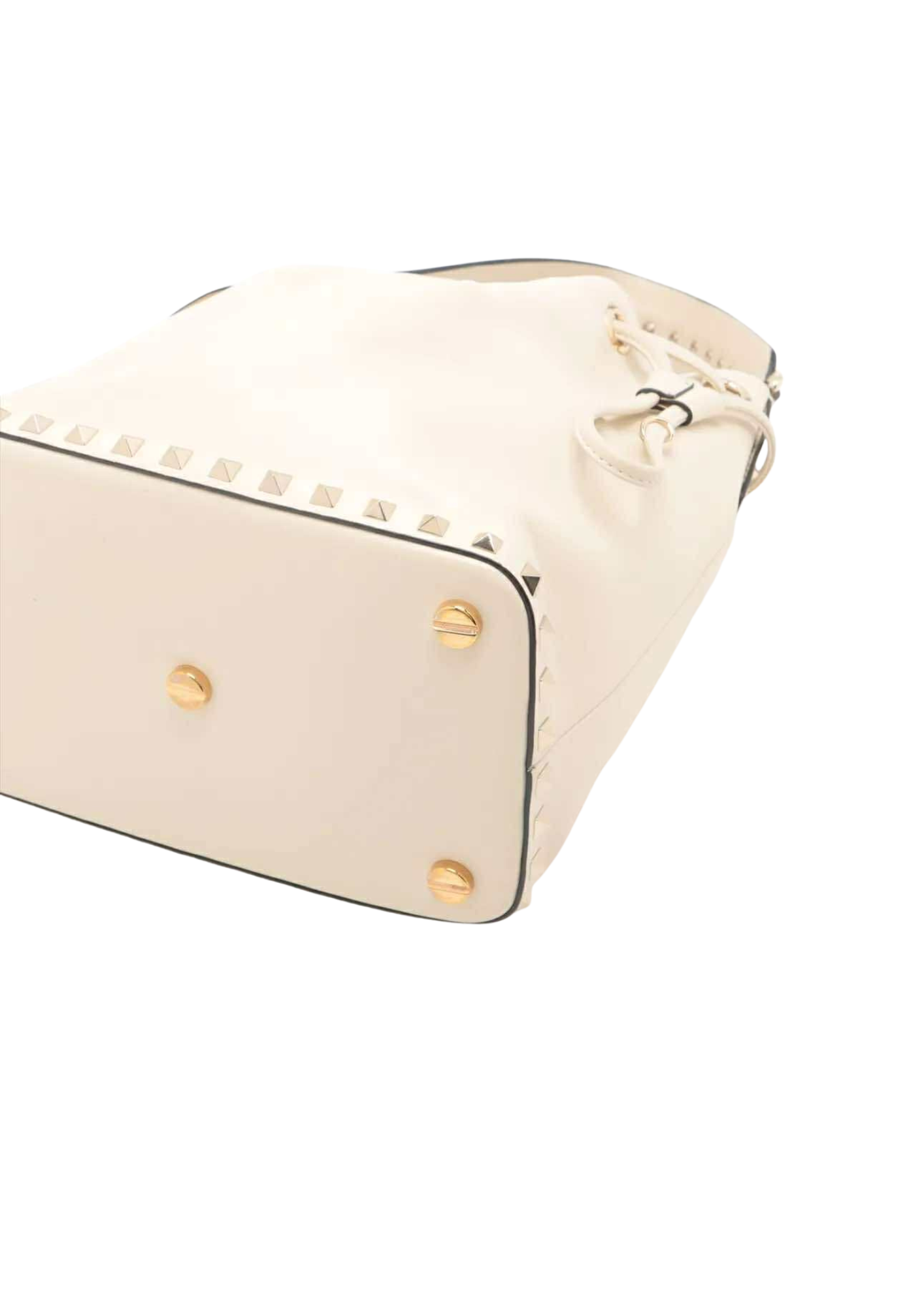 VALENTINO Ivory Leather 2Way Shoulder Bag