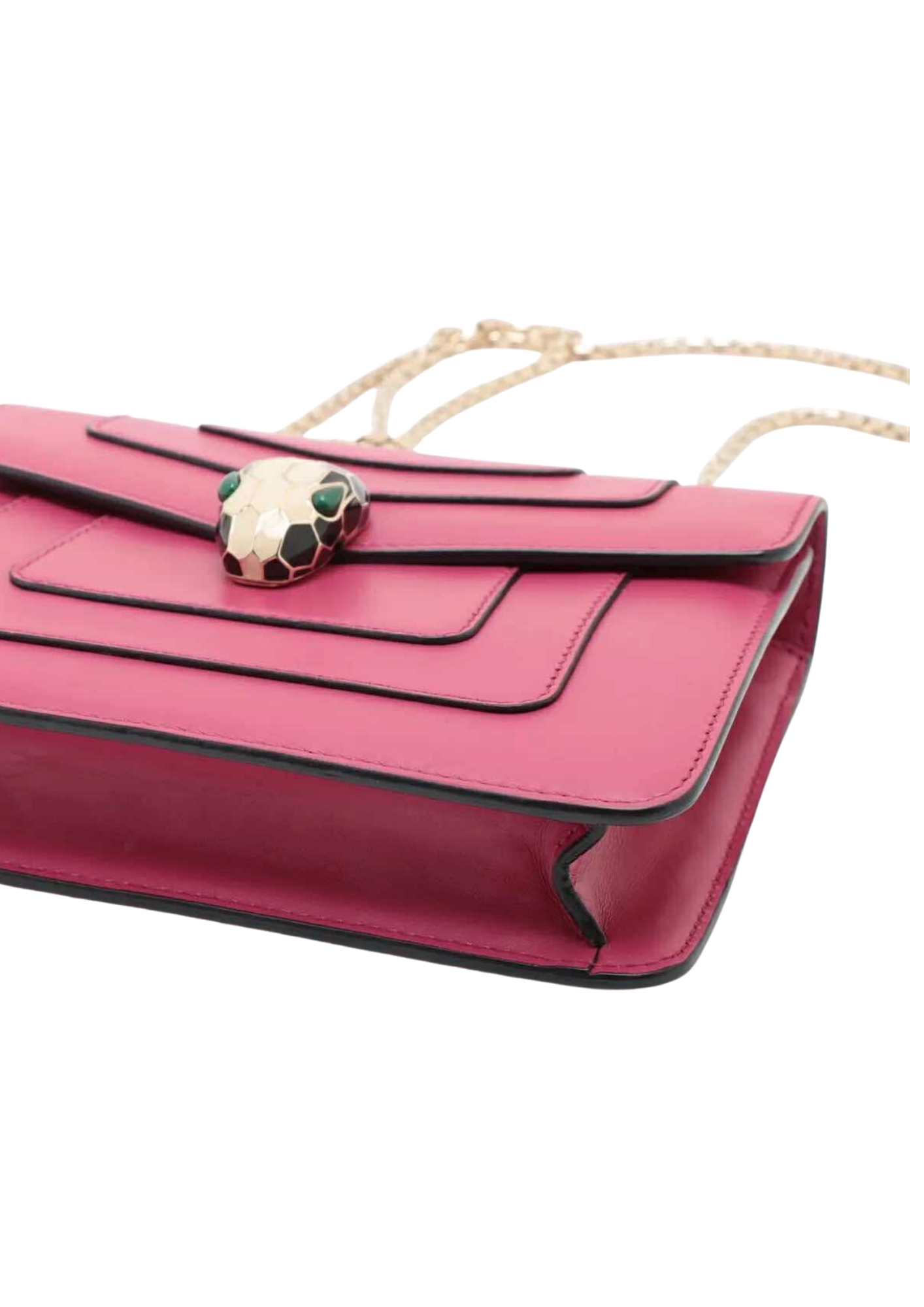 BVLGARI Serpenti Forever Leather Chain Shoulder Bag