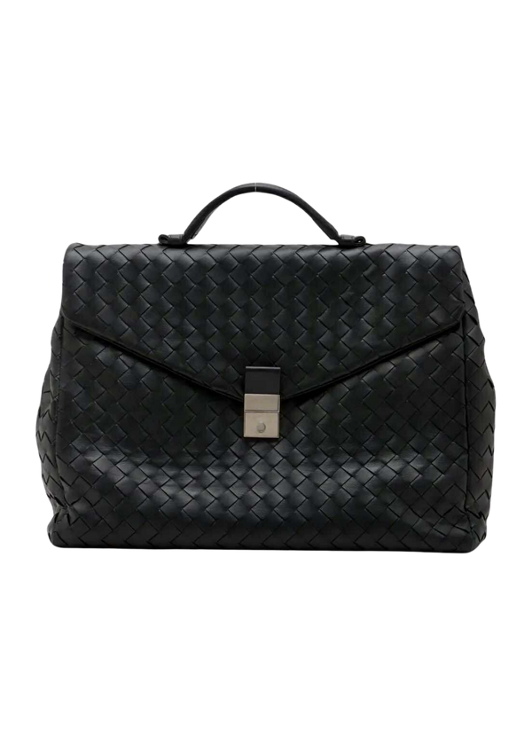 BOTTEGA VENETA Intrecciato Leather Briefcase Bag