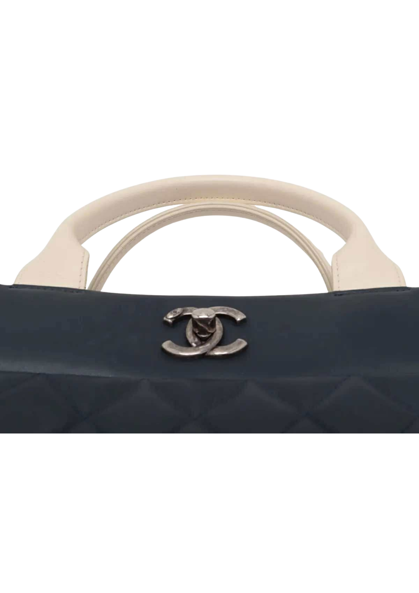 CHANEL Matelassé Lambskin and Tweed 2Way Handbag