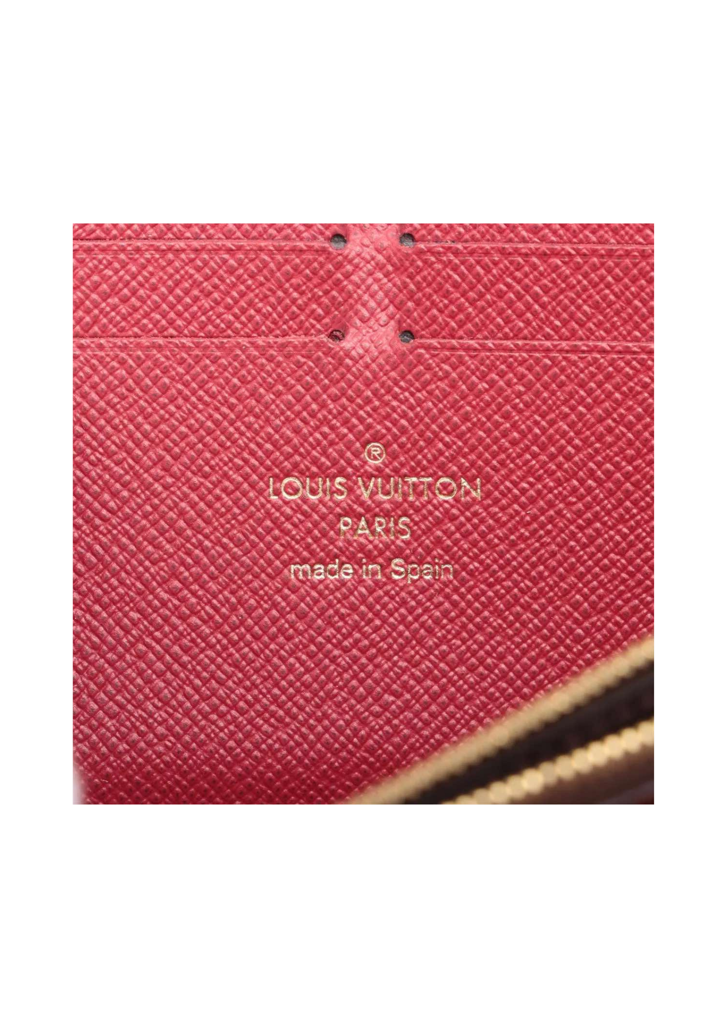 LOUIS VUITTON Monogram Portofeuille Clemence Zip Round Wallet