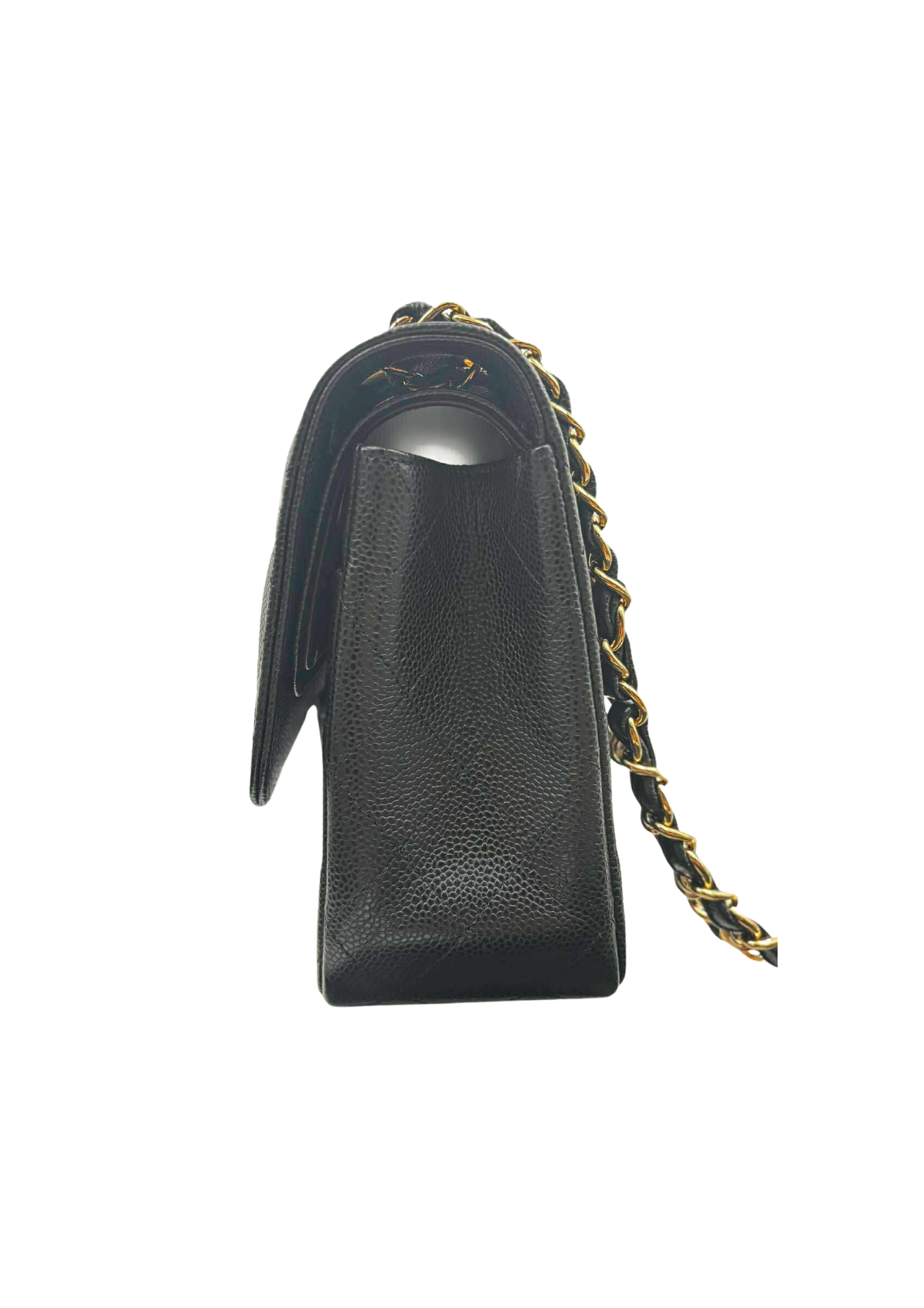 CHANEL Double Flap Caviar Quilted Jumbo