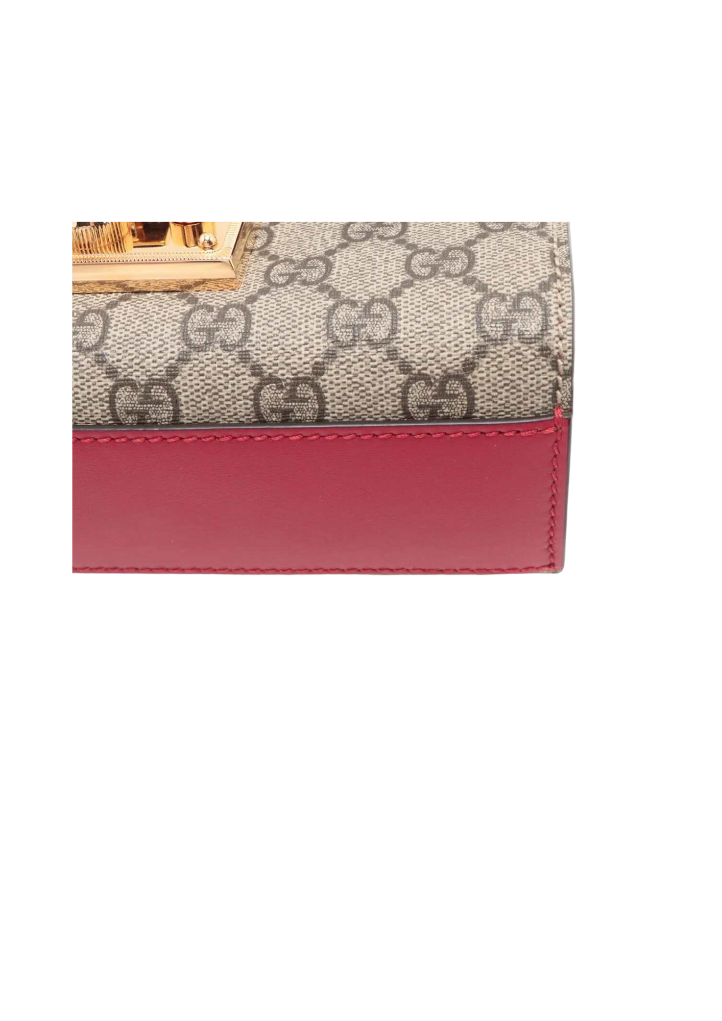 GUCCI GG Supreme Padlock Shoulder Bag