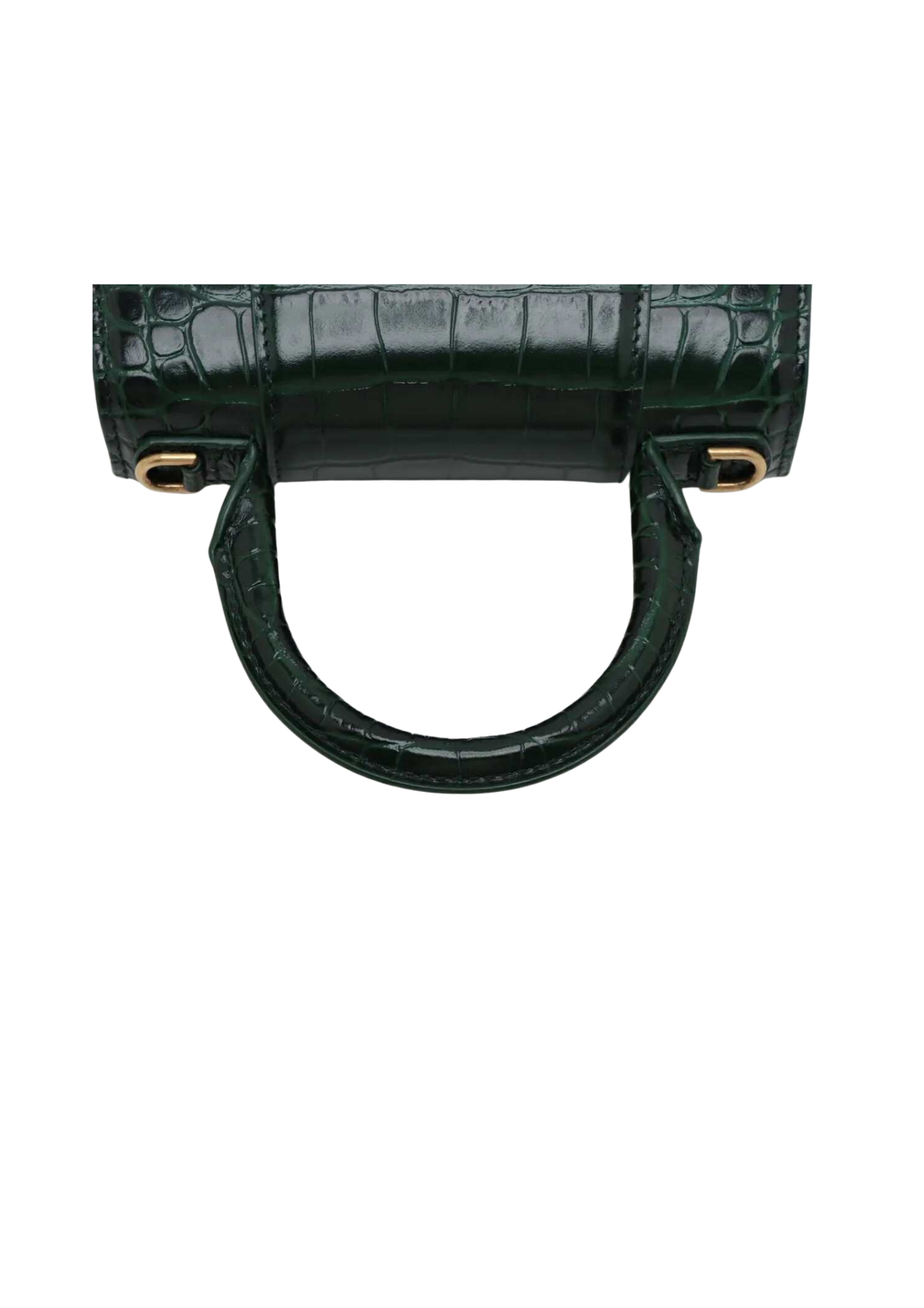 BALENCIAGA Hourglass XS Mock Croc 2Way Handbag