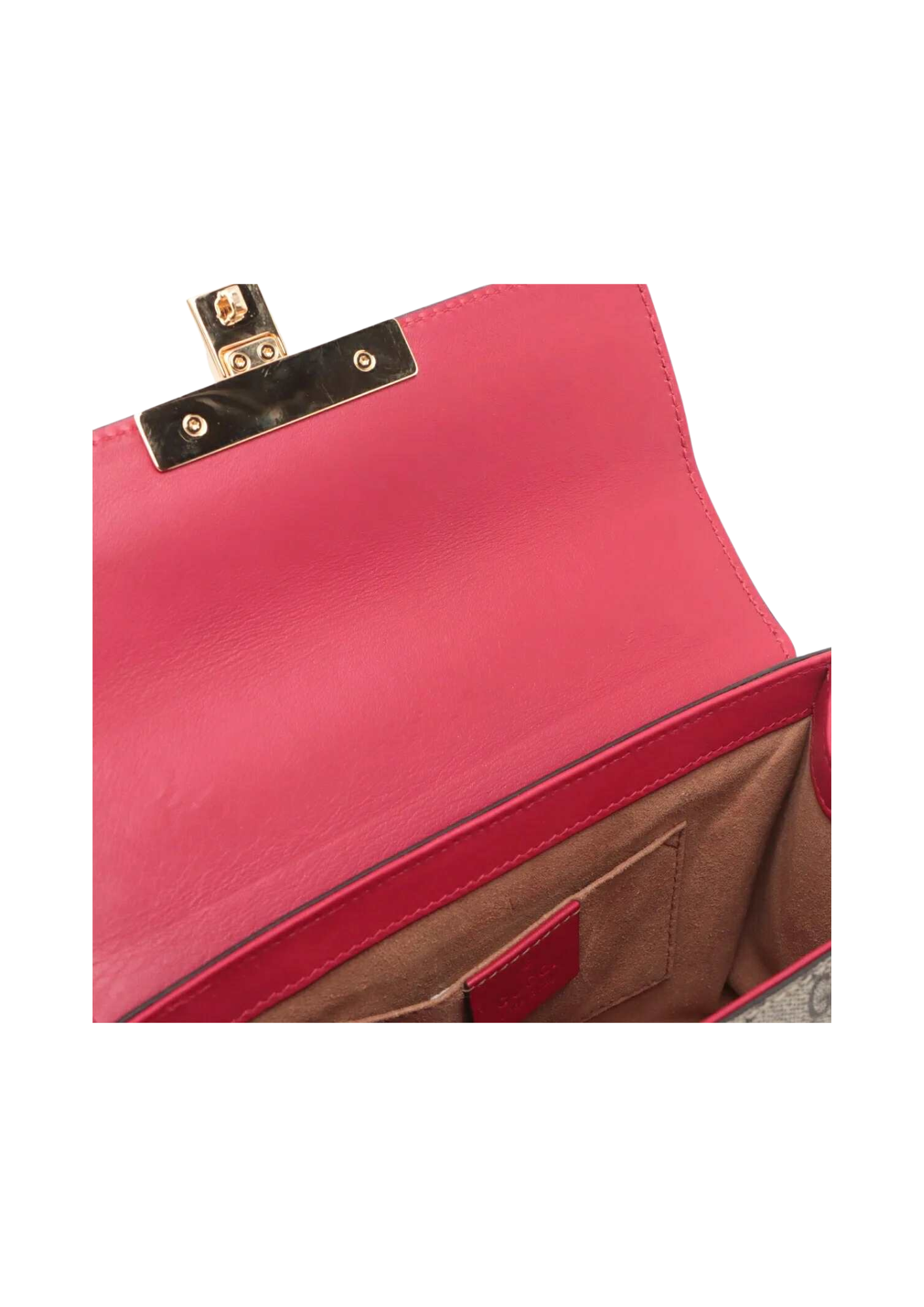GUCCI GG Supreme Padlock Shoulder Bag
