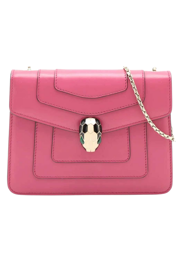 BVLGARI Serpenti Forever Leather Chain Shoulder Bag