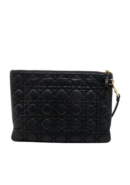 CHRISTIAN DIOR Cannage Leather Clutch