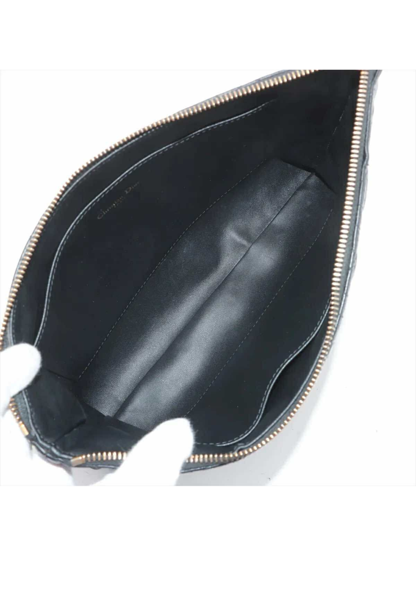 CHRISTIAN DIOR Cannage Leather Clutch