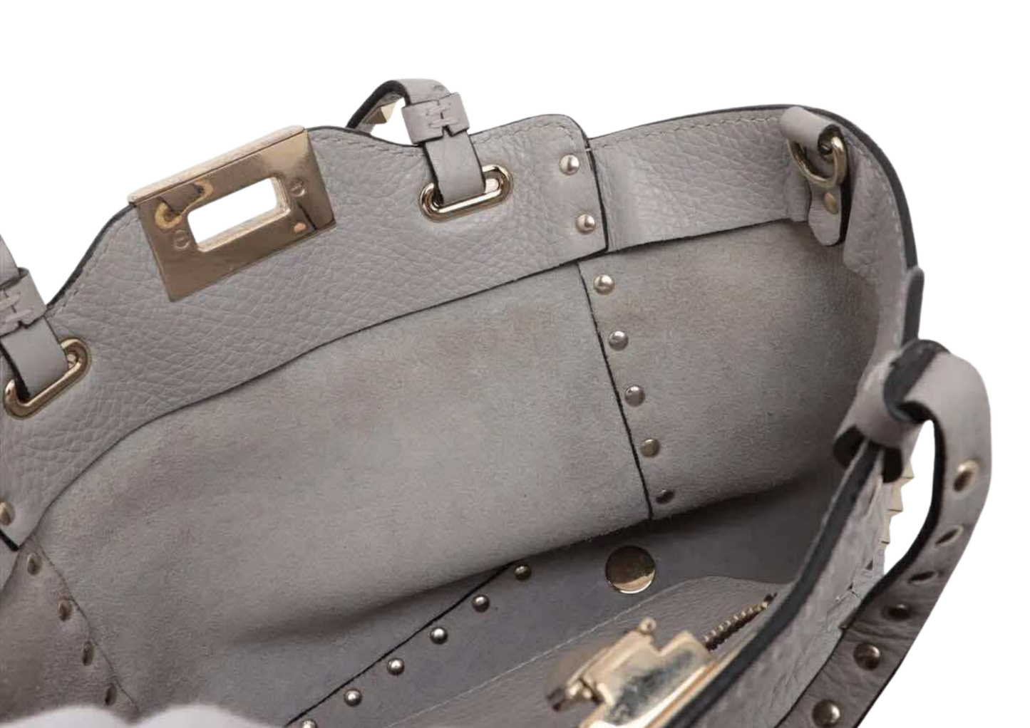 VALENTINO Rockstuds Leather 2Way Handbag