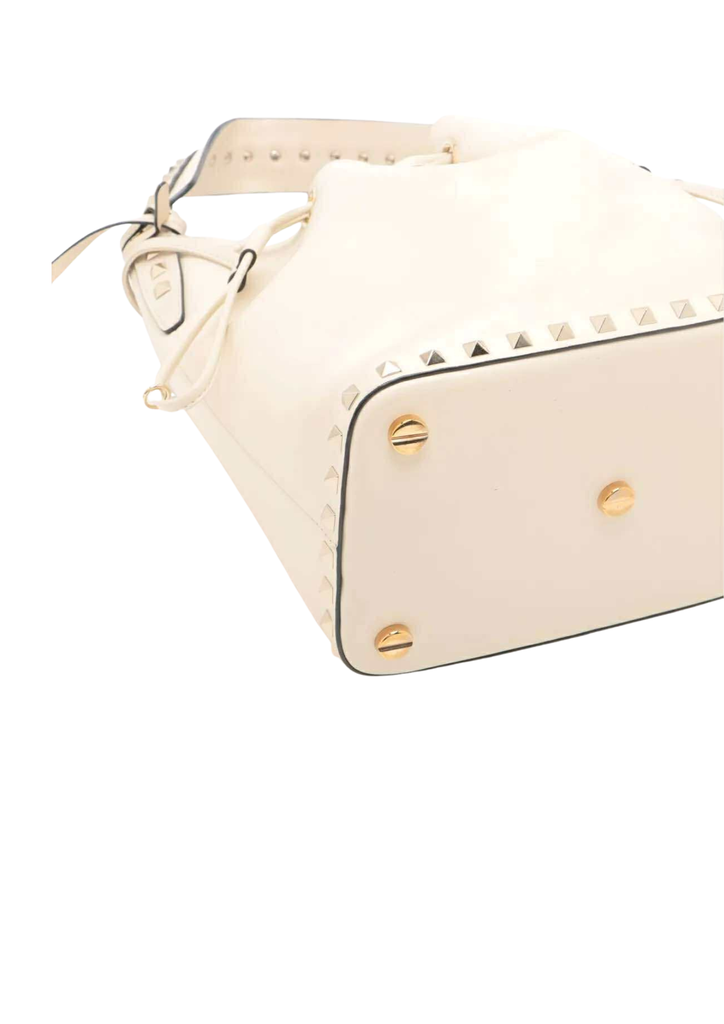 VALENTINO Ivory Leather 2Way Shoulder Bag