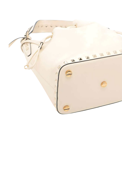 VALENTINO Ivory Leather 2Way Shoulder Bag