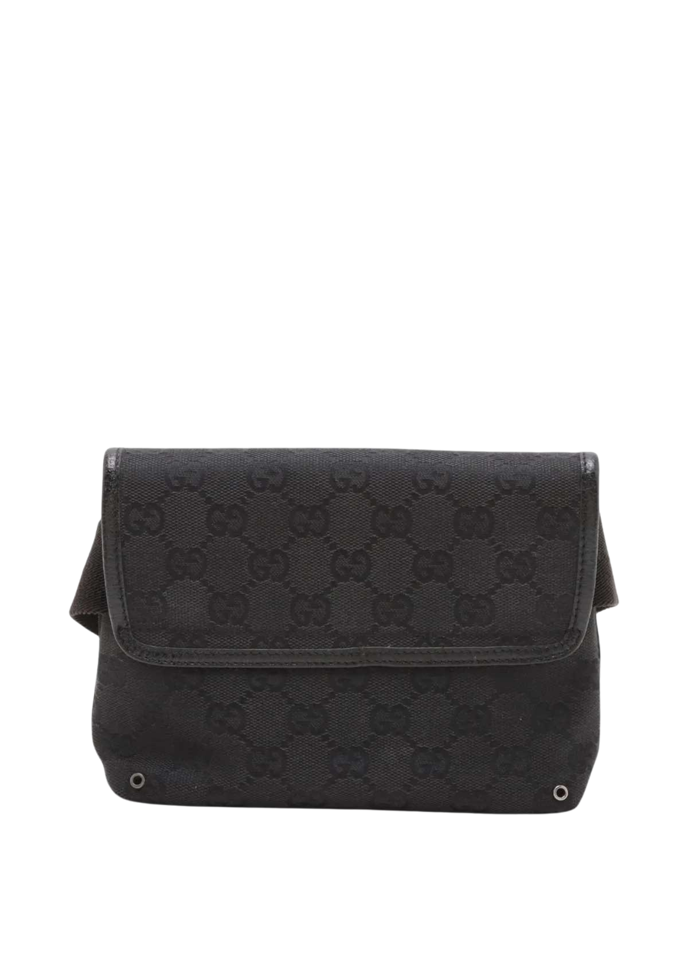 GUCCI GG Canvas Leather Sling Backpack