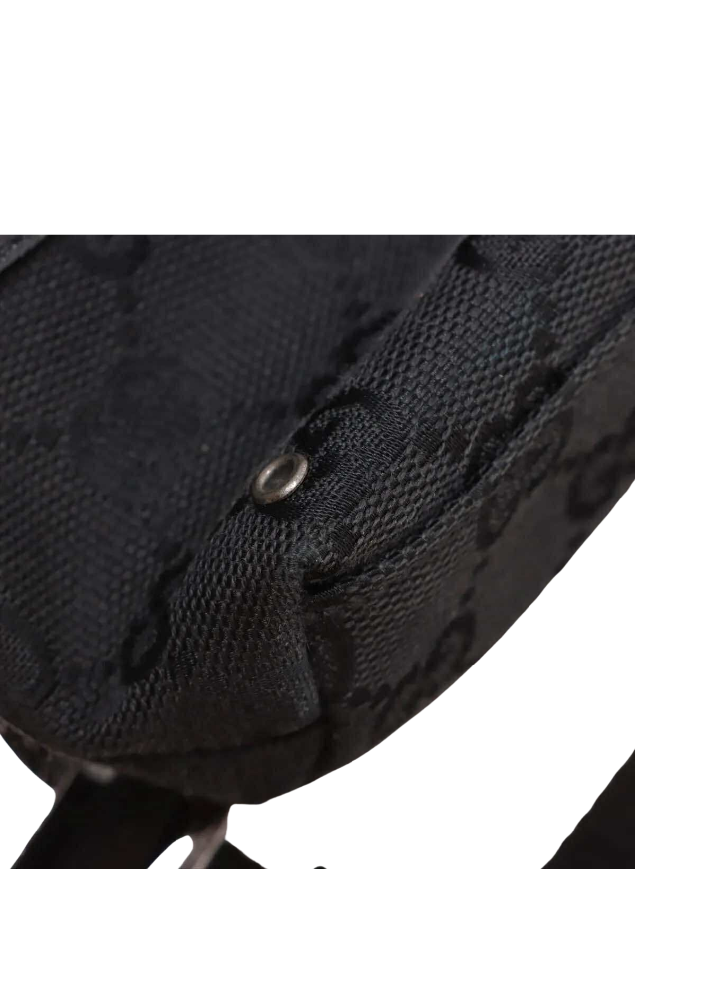 GUCCI GG Canvas Leather Sling Backpack