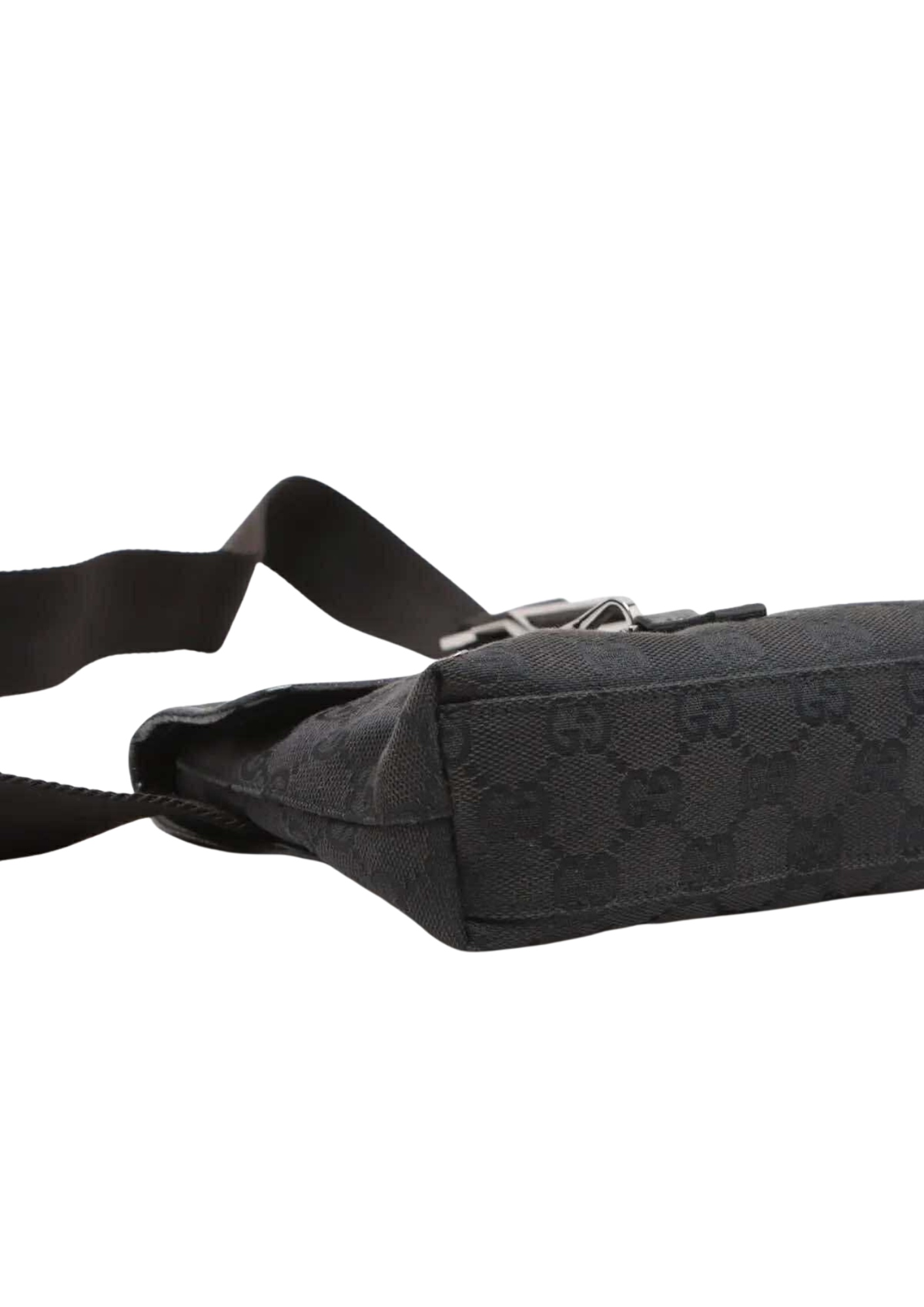 GUCCI GG Canvas Leather Sling Backpack