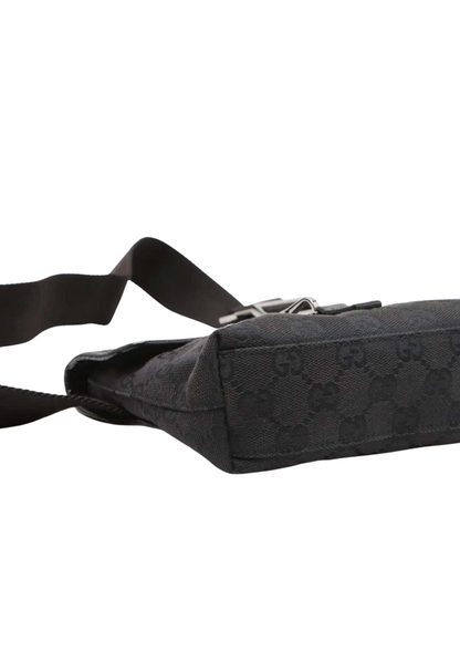 GUCCI GG Canvas Leather Sling Backpack