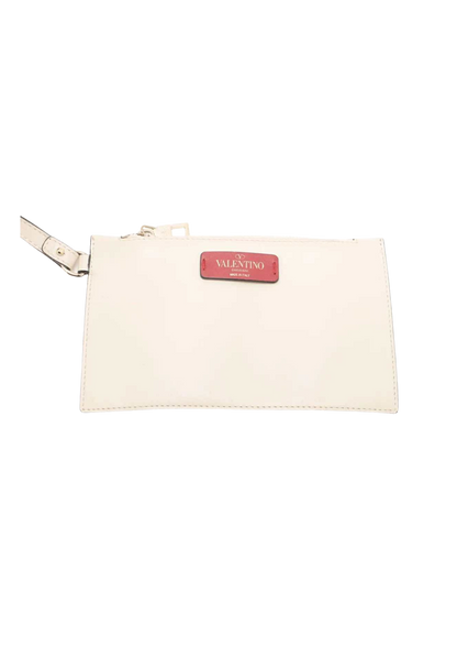 VALENTINO Ivory Leather 2Way Shoulder Bag