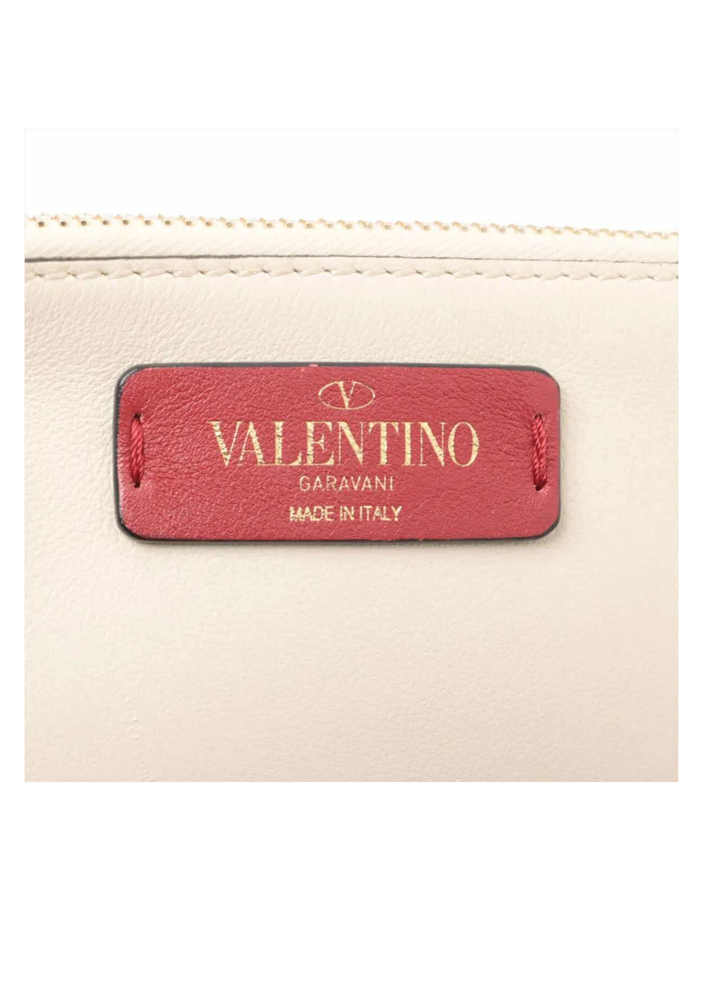 VALENTINO Ivory Leather 2Way Shoulder Bag