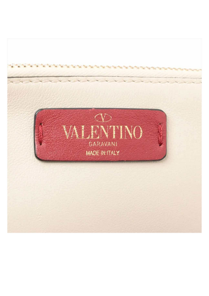 VALENTINO Ivory Leather 2Way Shoulder Bag
