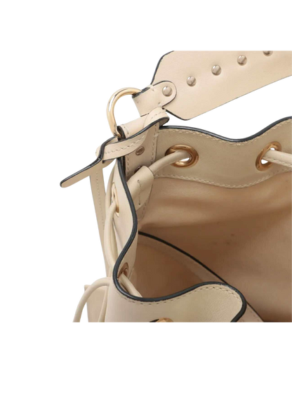 VALENTINO Ivory Leather 2Way Shoulder Bag