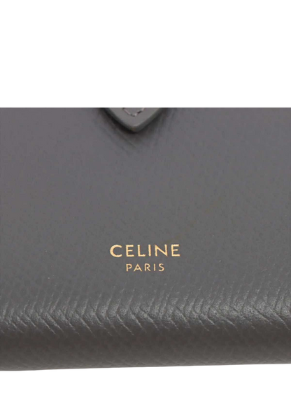 CELINE Strap Wallet Leather