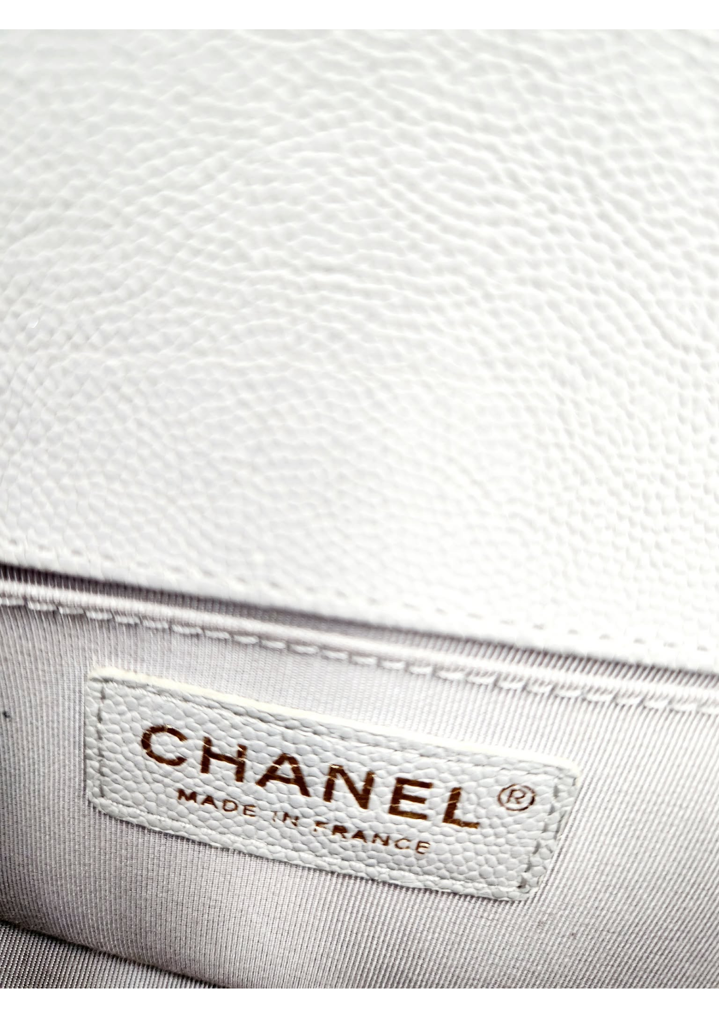 CHANEL Quilted Caviar Leather Small Boy Flap Bag