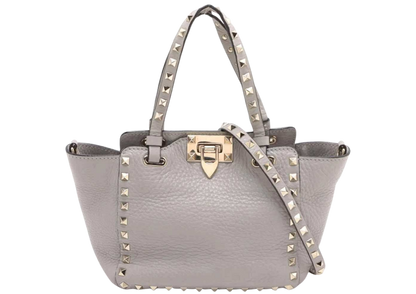 VALENTINO Rockstuds Leather 2Way Handbag