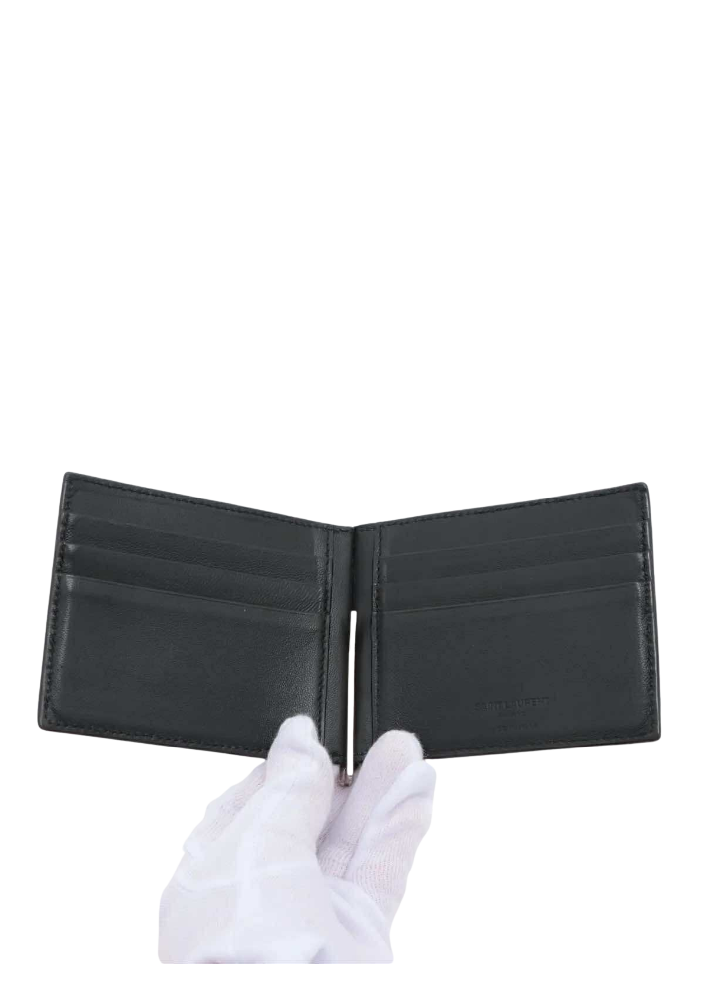 SAINT LAURENT Mock Croc Money Clip