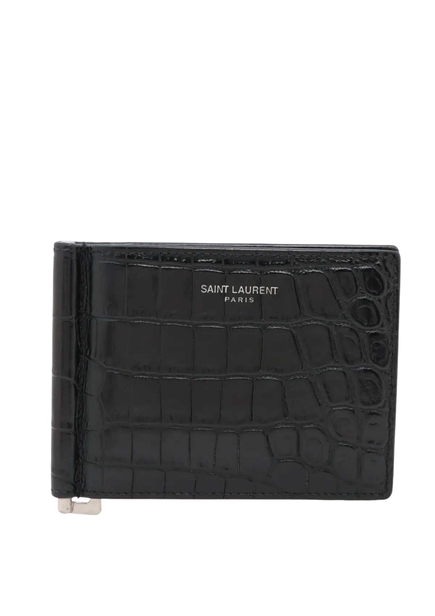 SAINT LAURENT Mock Croc Money Clip