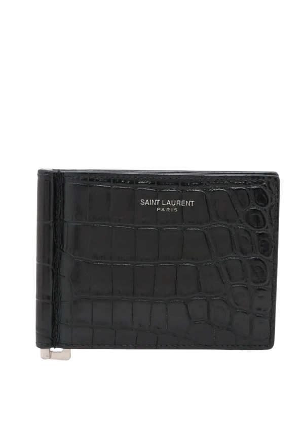 SAINT LAURENT Mock Croc Money Clip