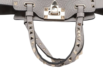 VALENTINO Rockstuds Leather 2Way Handbag
