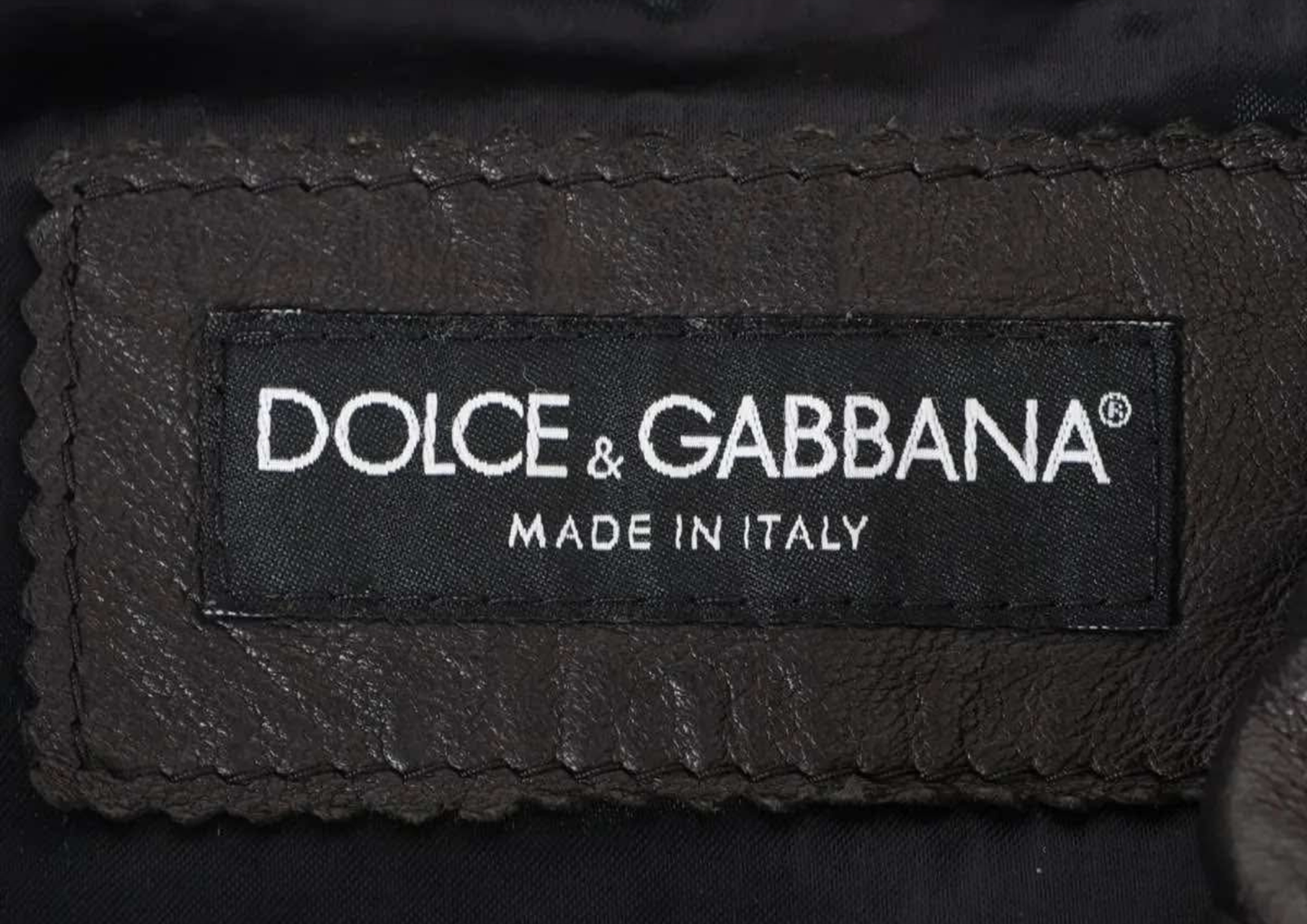 DOLCE & GABBANA Lambskin Leather Jacket