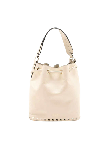 VALENTINO Ivory Leather 2Way Shoulder Bag