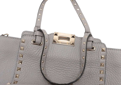 VALENTINO Rockstuds Leather 2Way Handbag