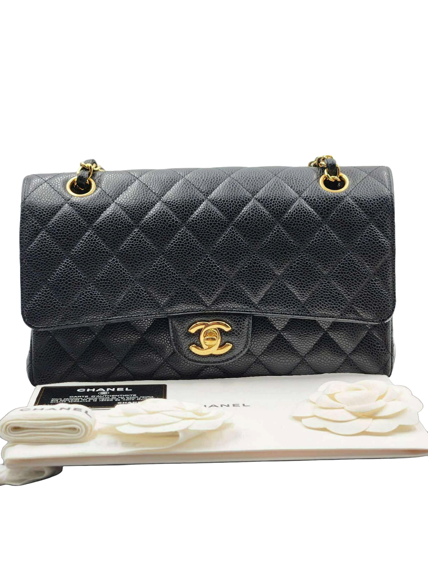 CHANEL Classic Medium Double Flap Caviar