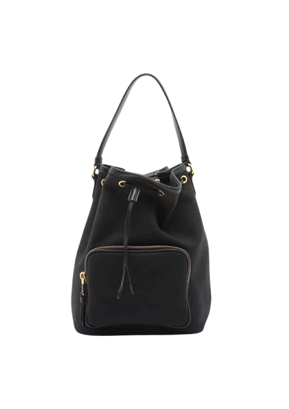 PRADA Logo Jacquard 2Way Shoulder Bag