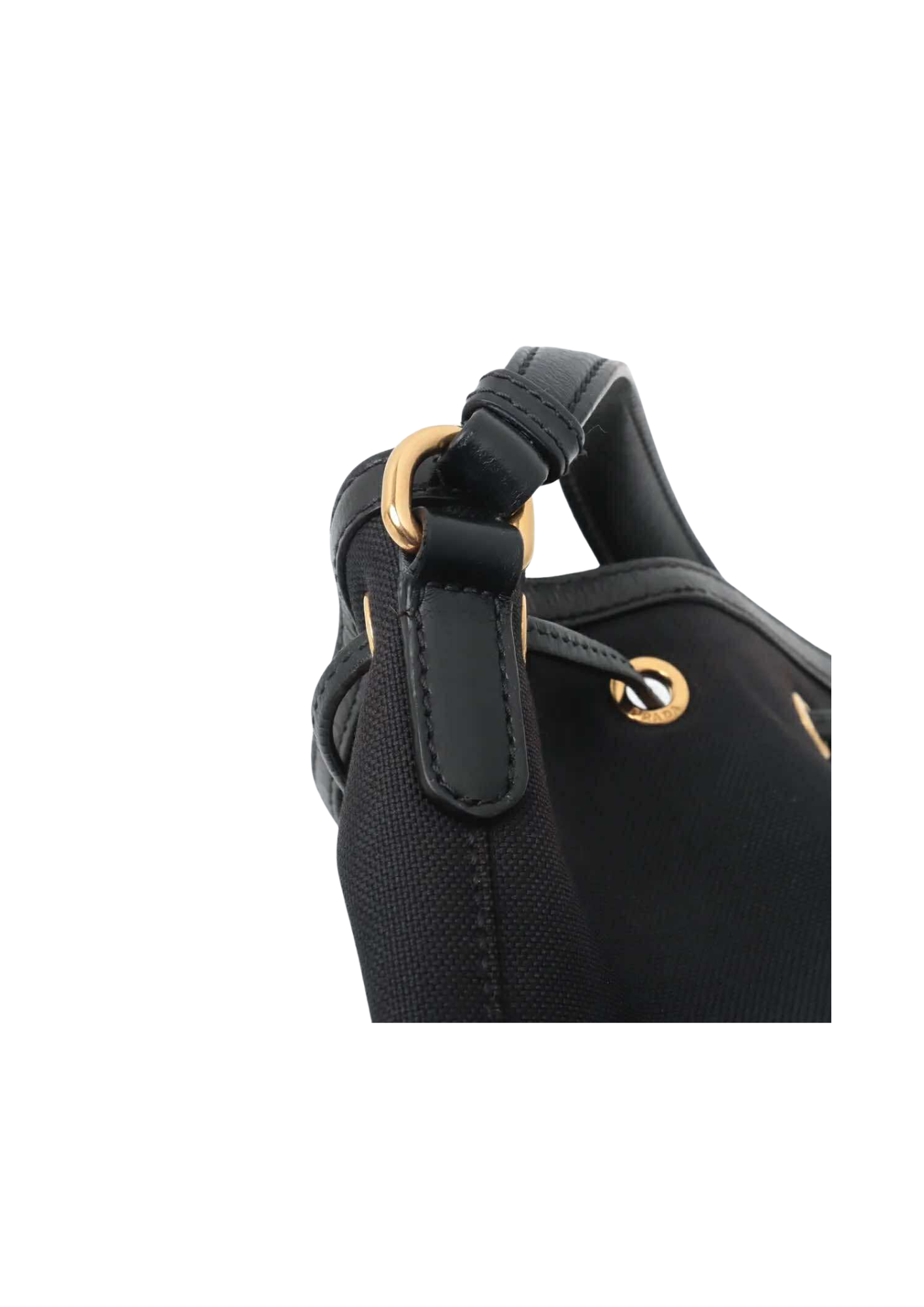 PRADA Logo Jacquard 2Way Shoulder Bag