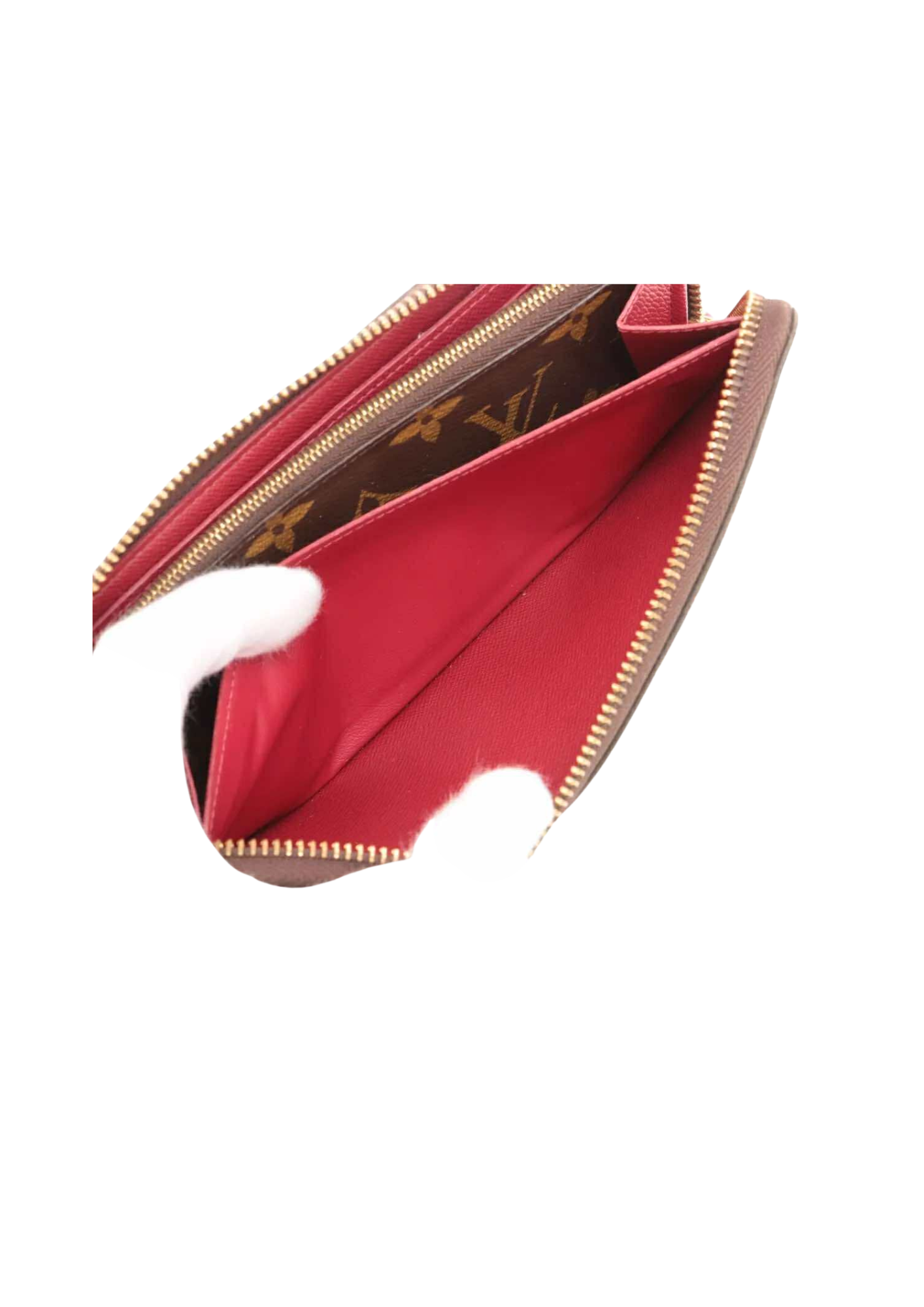 LOUIS VUITTON Monogram Portofeuille Clemence Zip Round Wallet