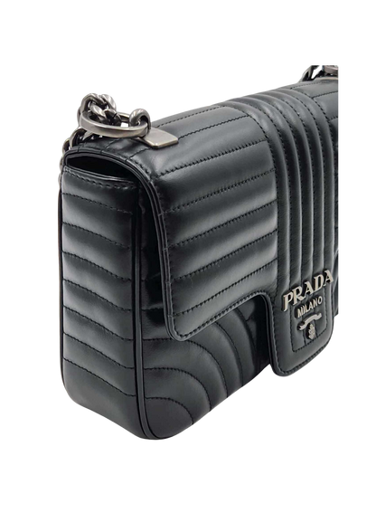 PRADA Diagramme Leather Medium