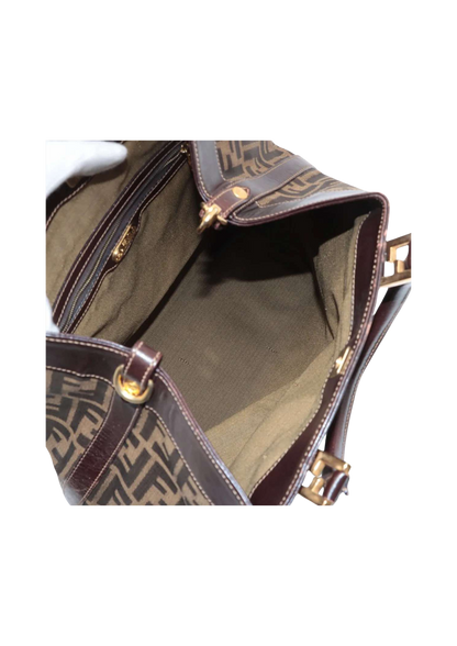 FENDI Zucca Canvas 2 Way Handbag