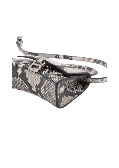 BALENCIAGA Hourglass Python Embossing 2Way Mini Handbag
