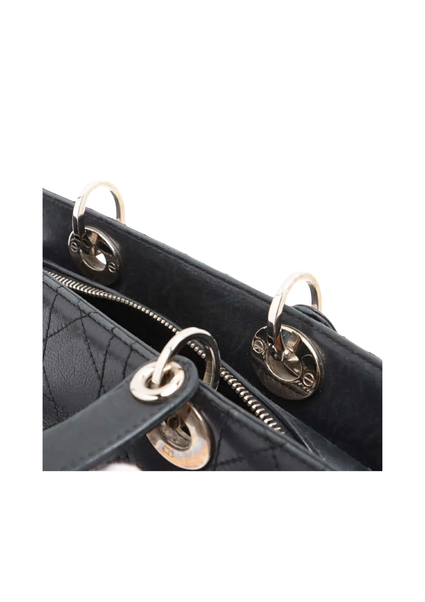 CHRISTIAN DIOR &nbsp Lady Dior Cannage Leather Handbag &nbsp