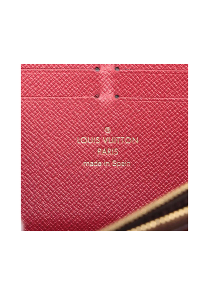 LOUIS VUITTON Monogram Portofeuille Clemence Zip Round Wallet