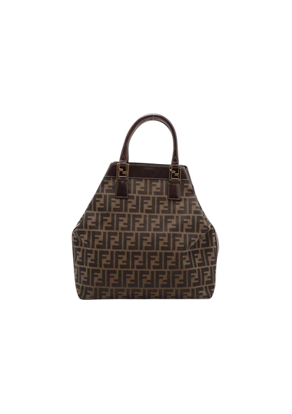 FENDI Zucca Canvas 2 Way Handbag