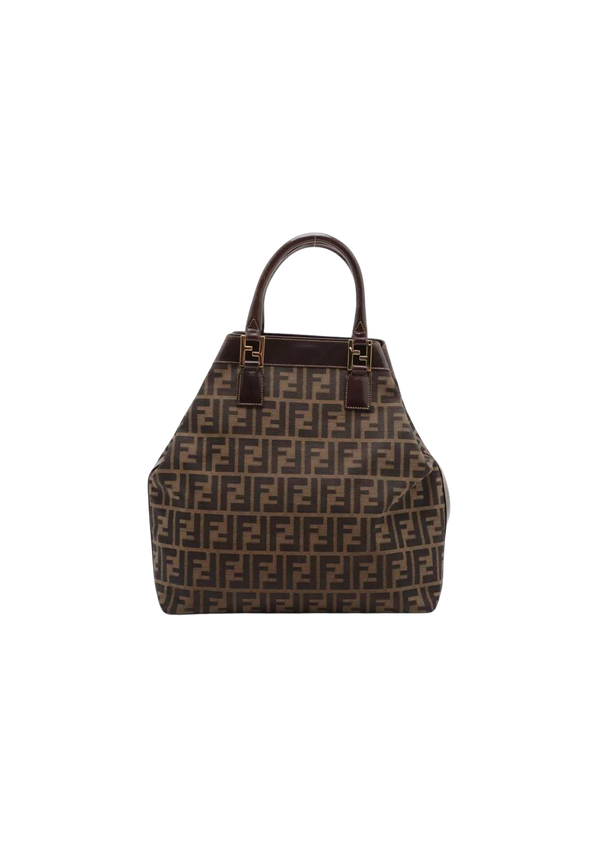 FENDI Zucca Canvas 2 Way Handbag
