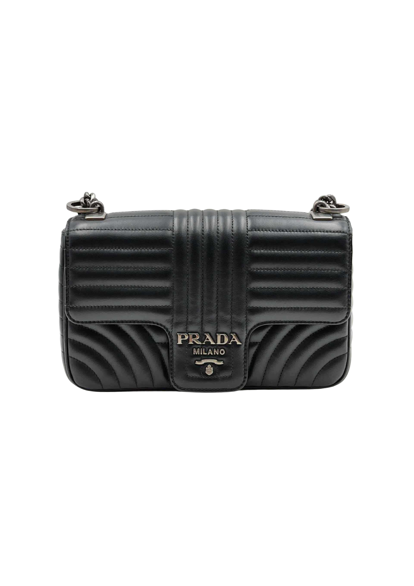 PRADA Diagramme Leather Medium