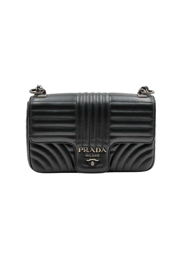 PRADA Diagramme Leather Medium