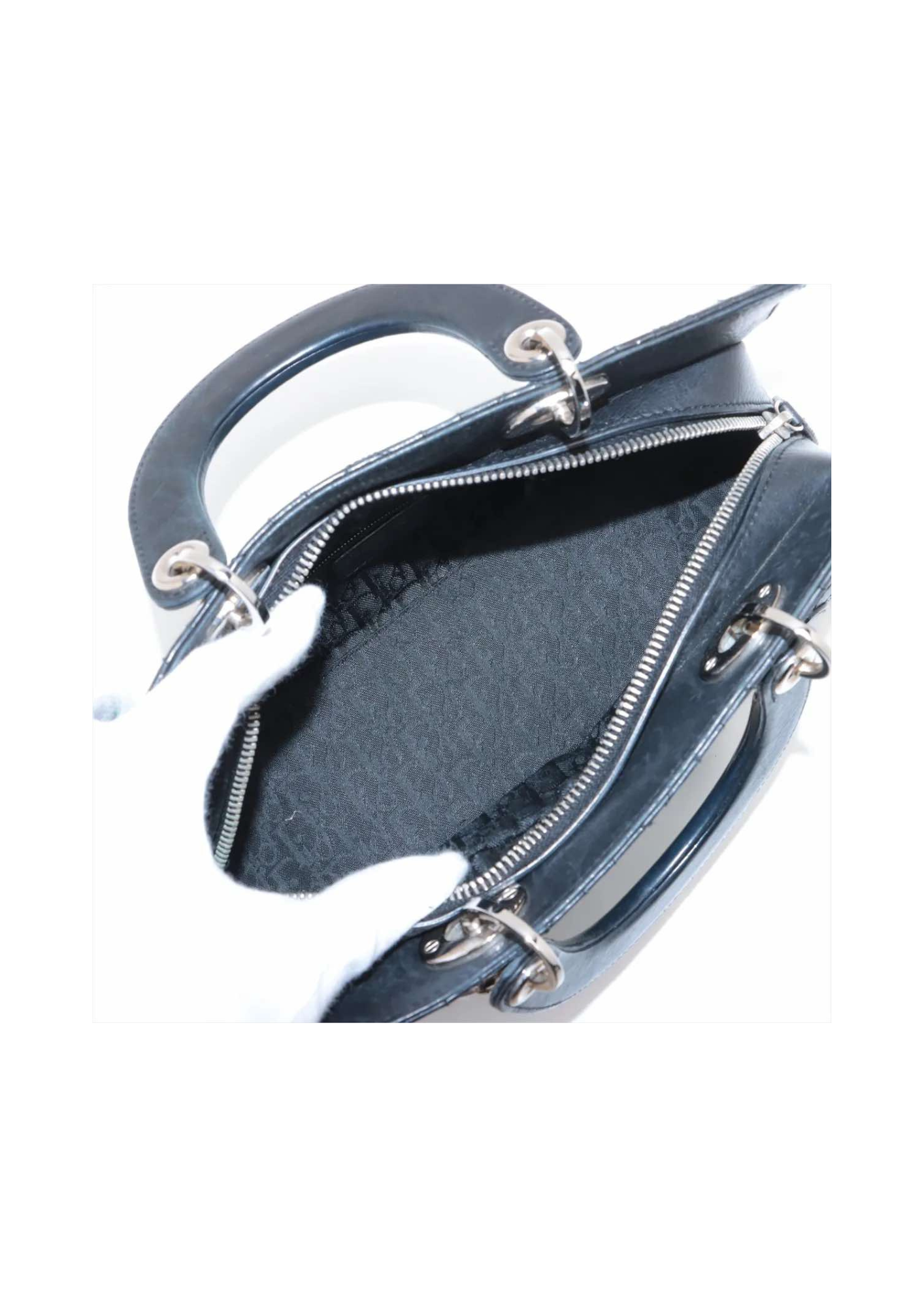 CHRISTIAN DIOR &nbsp Lady Dior Cannage Leather Handbag &nbsp