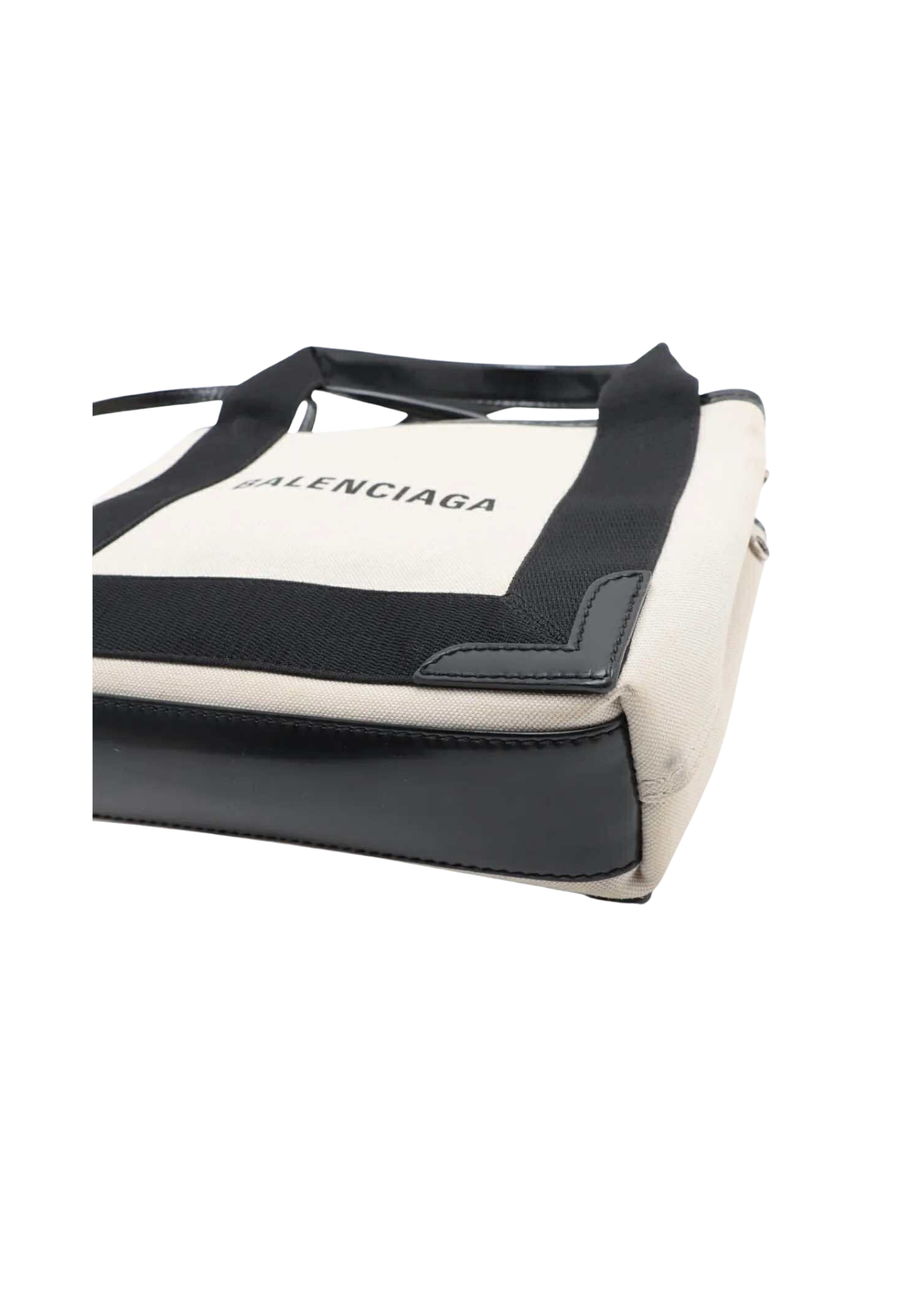 BALENCIAGA Navy Cabas 2Way Handbag
