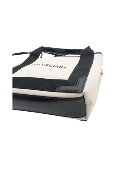 BALENCIAGA Navy Cabas 2Way Handbag