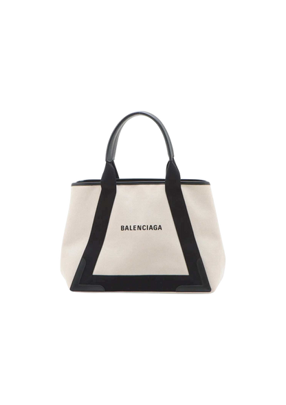 BALENCIAGA Navy Cabas Handbag